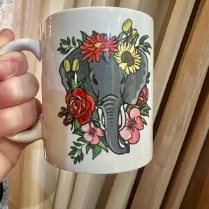 Floral Elephant Mug